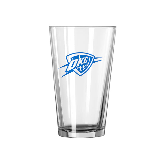 Oklahoma City Thunder pint glass
