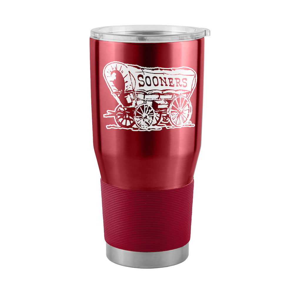 Oklahoma Sooners 30 oz stainless steel travel tumbler