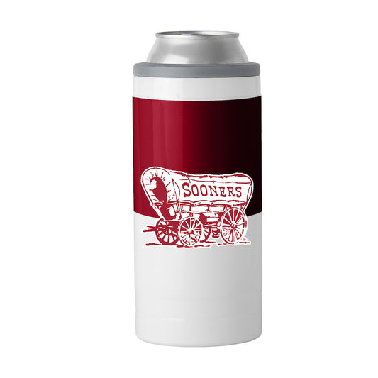 Oklahoma Sooners colorblock slim can coolie