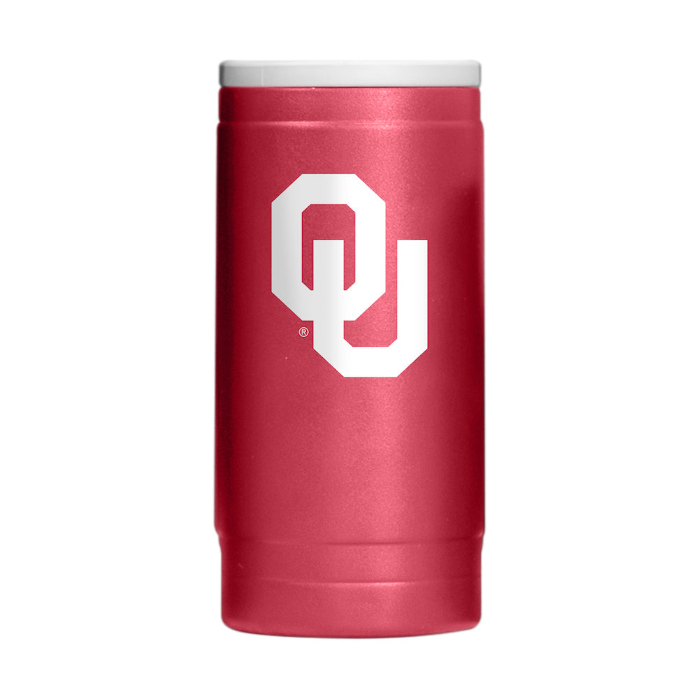 Oklahoma Sooners slim can cooler