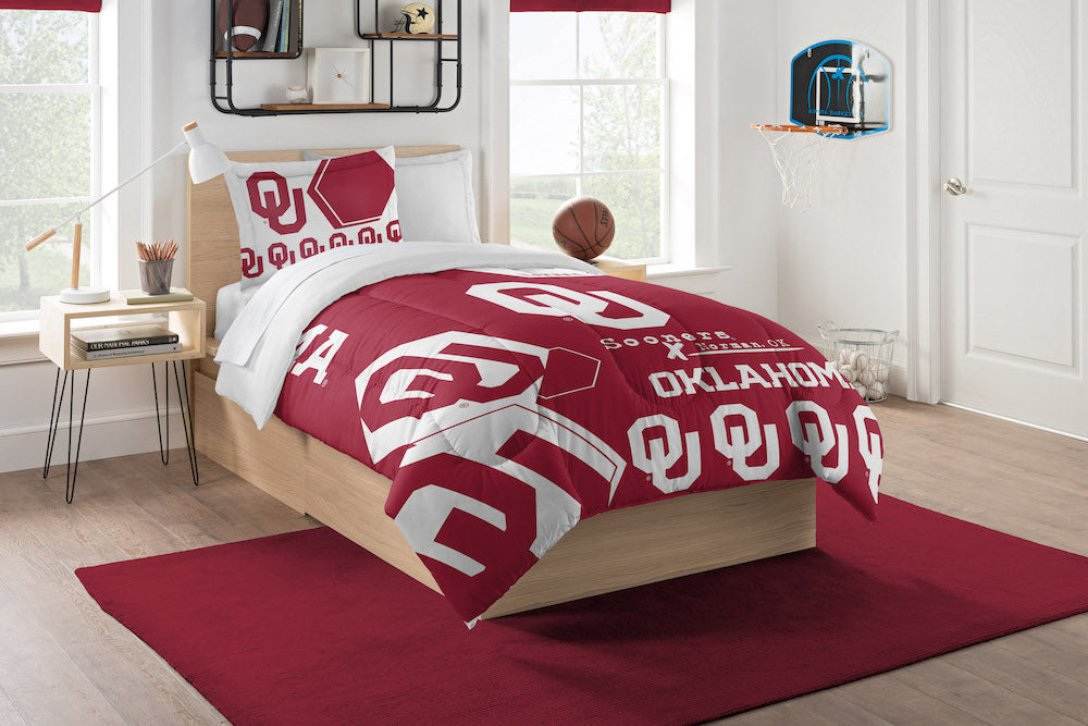 Oklahoma Sooners twin size comforter set