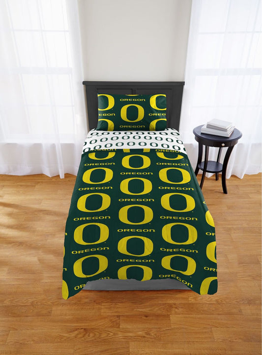 Oregon Ducks twin size bed in a bag