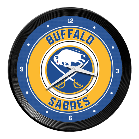 Buffalo Sabres Ribbed Wall Clock
