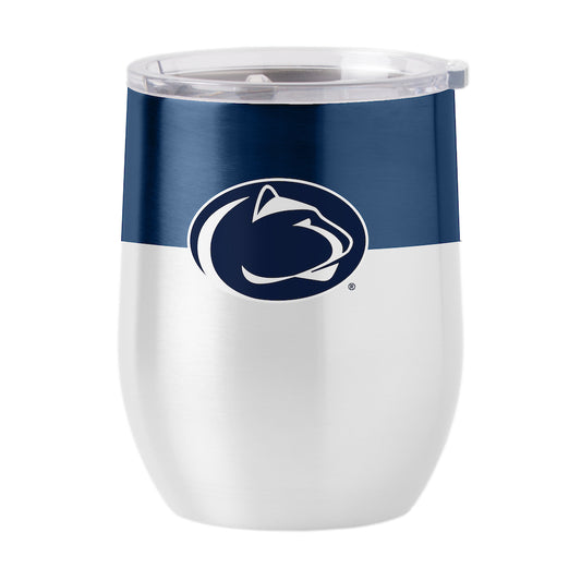 Penn State Nittany Lions color block curved drink tumbler
