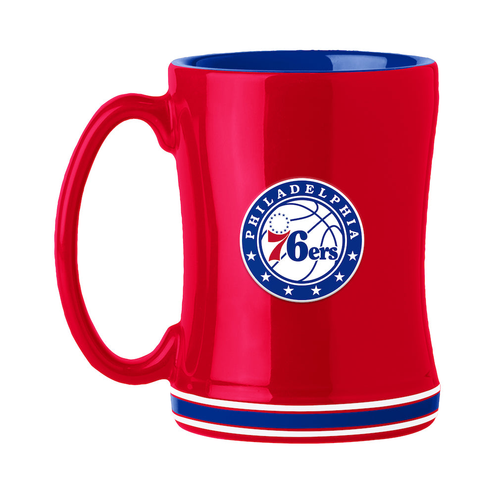 Philadelphia 76ers relief coffee mug