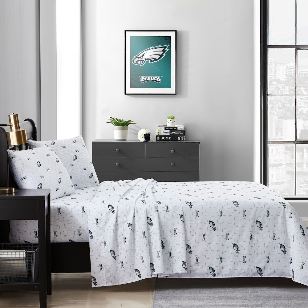 Philadelphia Eagles queen full sheet set