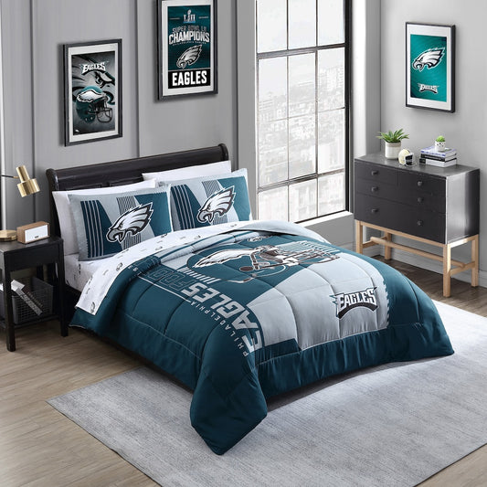 Philadelphia Eagles queen size bed in a bag