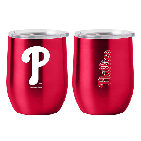 Philadelphia Phillies stainless steel curved drink tumbler