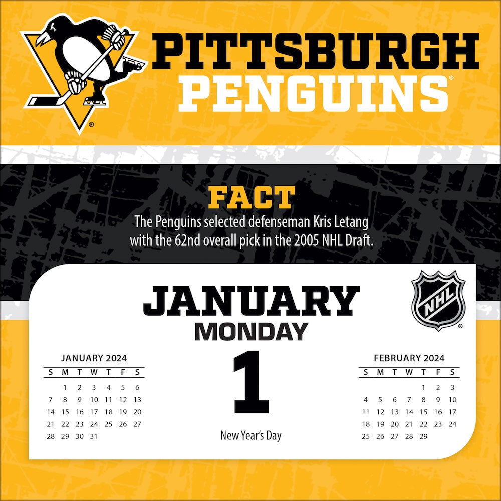 Buy NHL Pittsburgh Penguins 2024 PageADay Desk Calendar