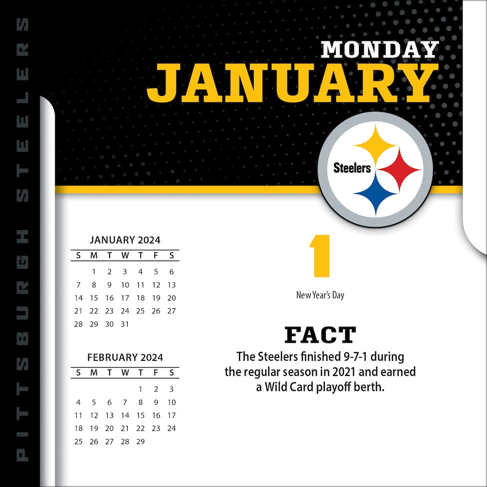 Buy NFL Pittsburgh Steelers 2024 PageADay Desk Calendar