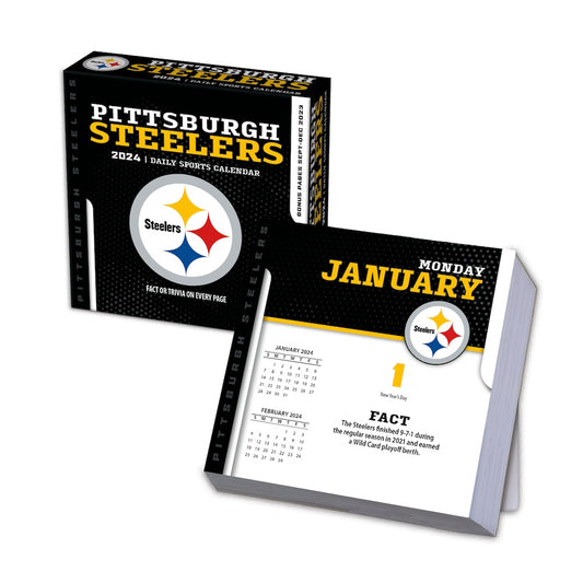 Pittsburgh Steelers 2024 Fact-A-Day Box Desk Calendar