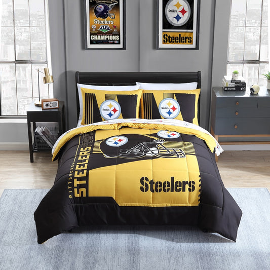 Pittsburgh Steelers full size bed in a bag