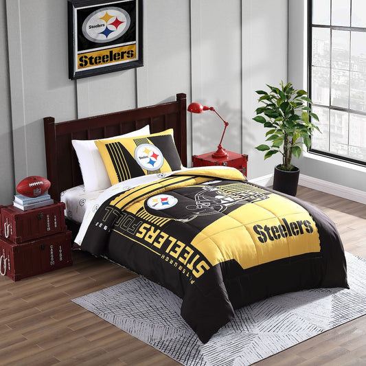 Pittsburgh Steelers twin size bed in a bag