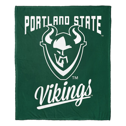 Portland State Vikings official silk touch throw blanket