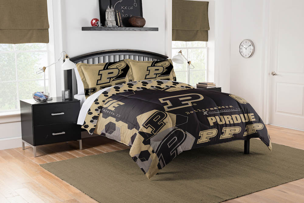 Purdue Boilermakers queen size comforter set
