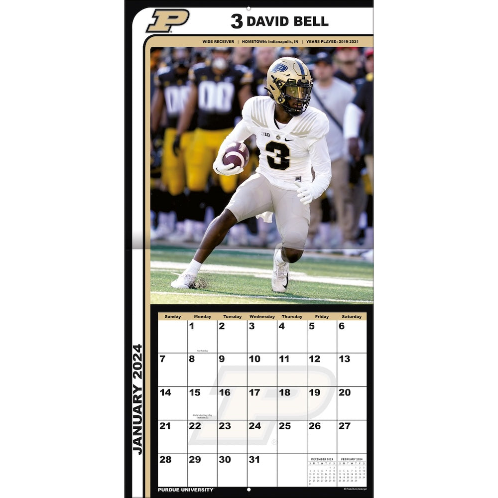 Buy NCAA Purdue Boilermakers 2024 Photo Team Wall Calendar