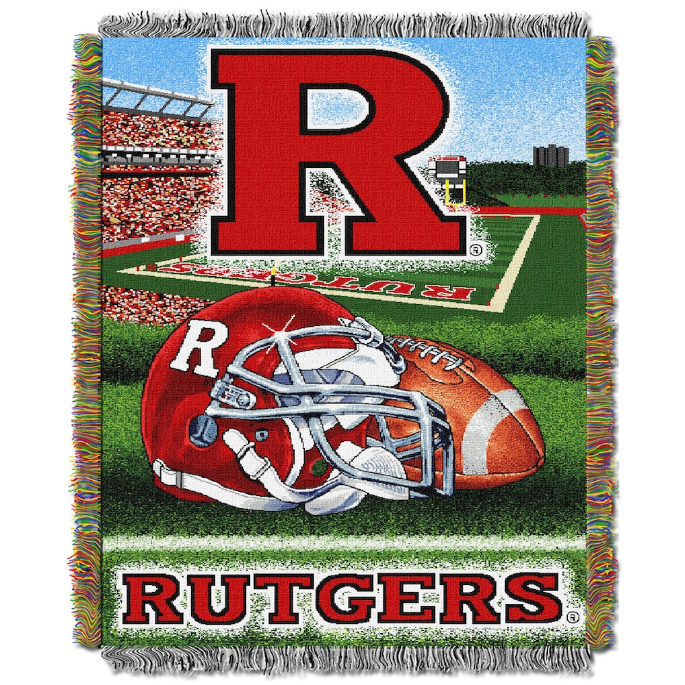 Rutgers Scarlet Knights woven home field tapestry