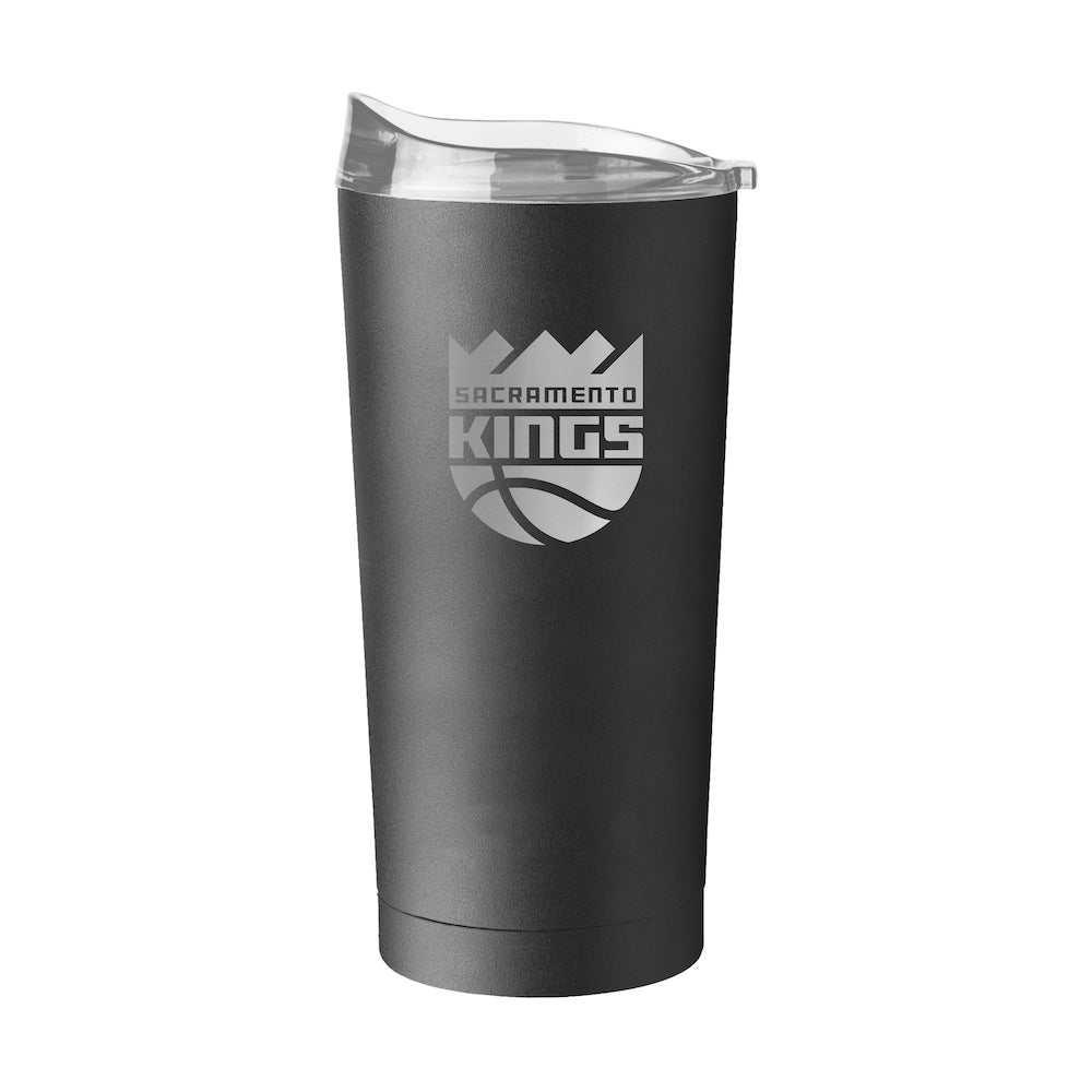 Sacramento Kings 20 oz black etch travel tumbler