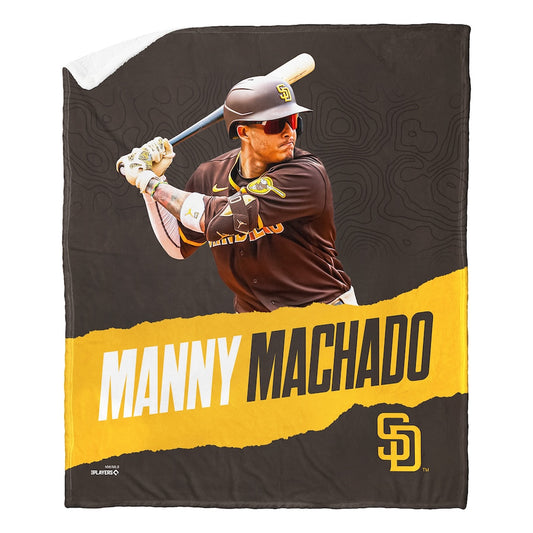 San Diego Padres Manny Machado Sherpa Blanket