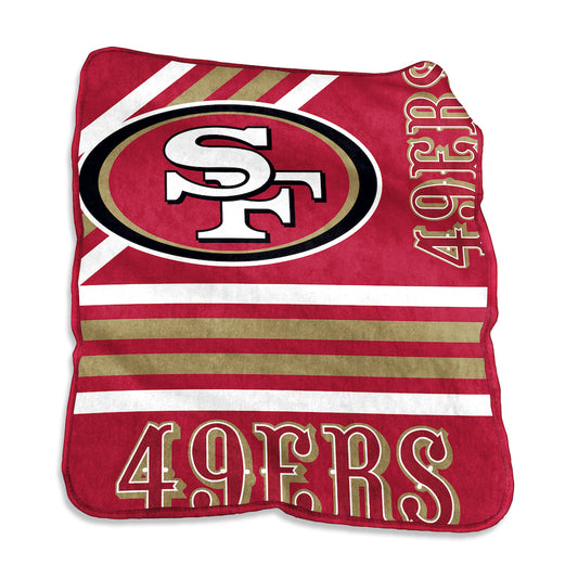 San Francisco 49ers Raschel throw blanket