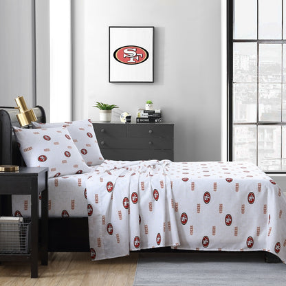 San Francisco 49ers queen full sheet set