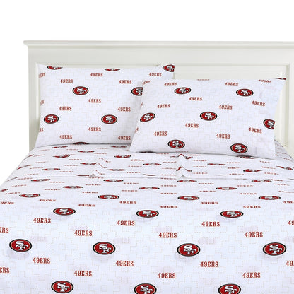 San Francisco 49ers logo bedsheet set