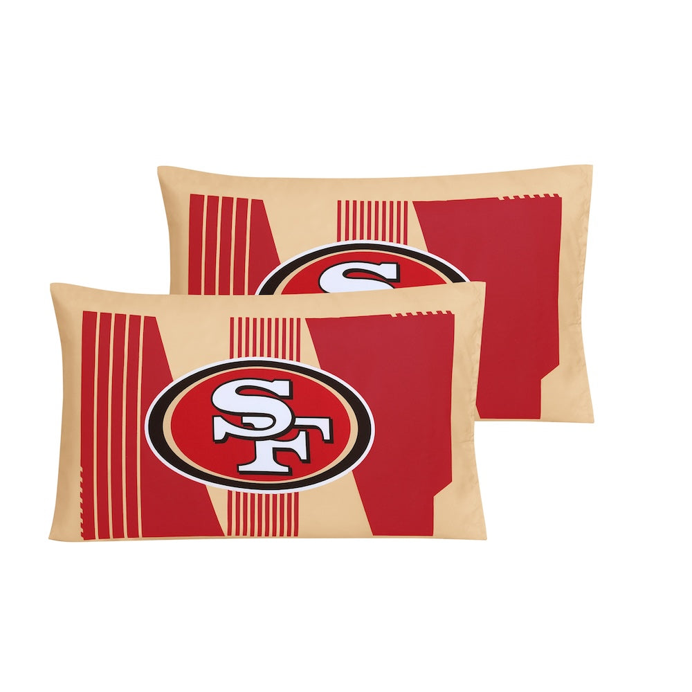 San Francisco 49ers pillow shams