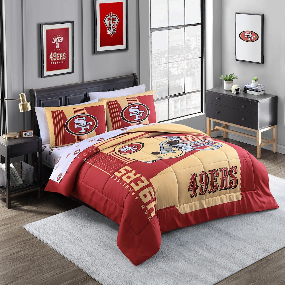 San Francisco 49ers queen size bed in a bag