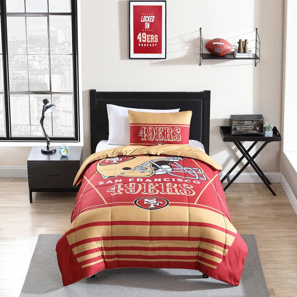 San Francisco 49ers twin size comforter set