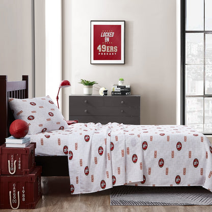 San Francisco 49ers bedsheets