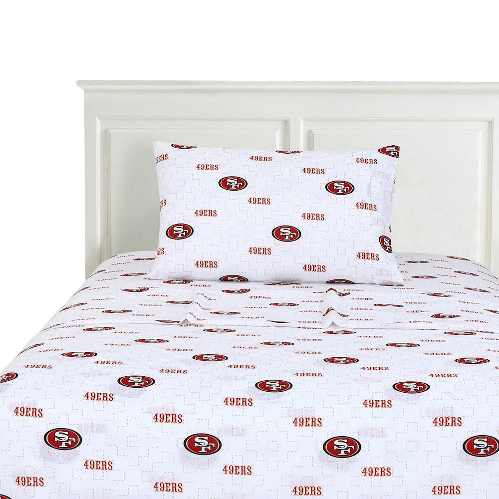 San Francisco 49ers Twin Sheets