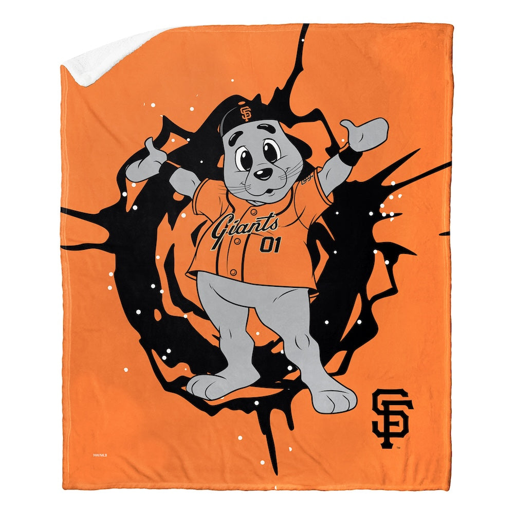 San Francisco Giants MASCOT Sherpa Blanket