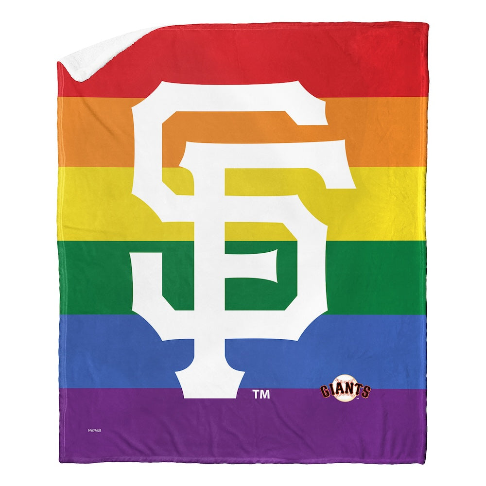 San Francisco Giants PRIDE Sherpa Blanket