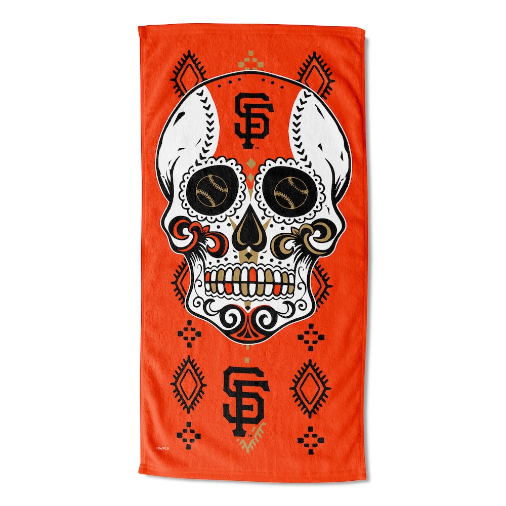 San Francisco Giants color block beach towel