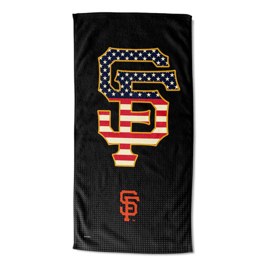 San Francisco Giants color block beach towel