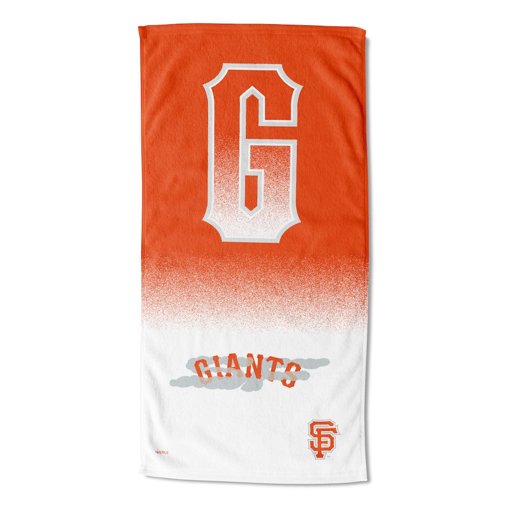 San Francisco Giants color block beach towel