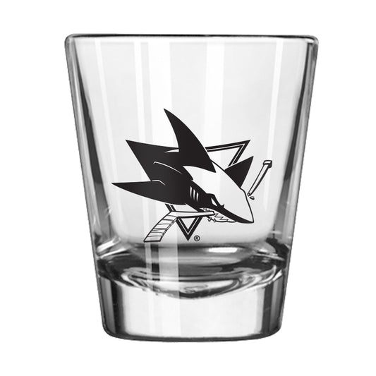 San Jose Sharks shot glass