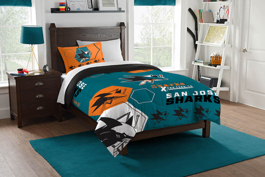 San Jose Sharks twin size comforter set