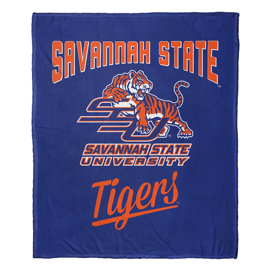 Savannah State Tigers official silk touch throw blanket