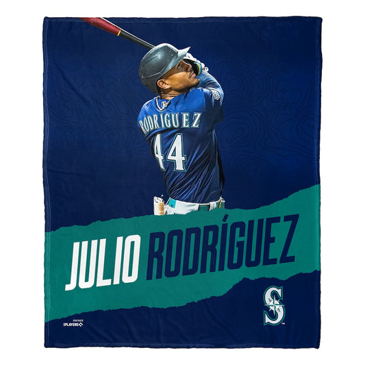 Seattle Mariners Julio Rodriguez silk touch throw blanket