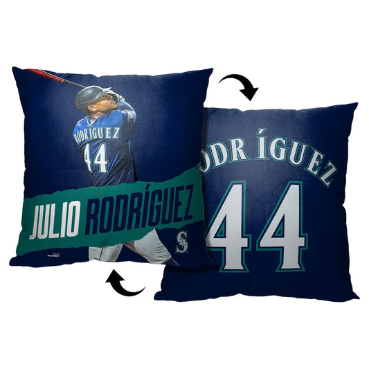 Seattle Mariners Julio Rodriguez throw pillow