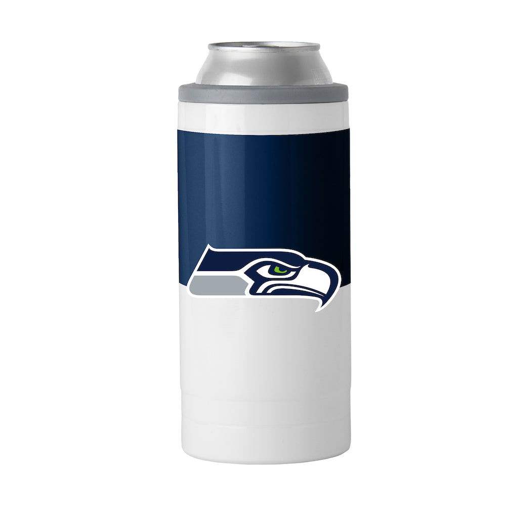 Seattle Seahawks colorblock slim can coolie