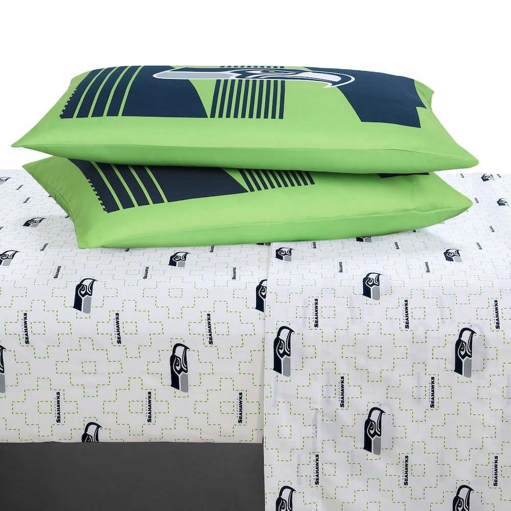 Seattle Seahawks bed in a bag sheets