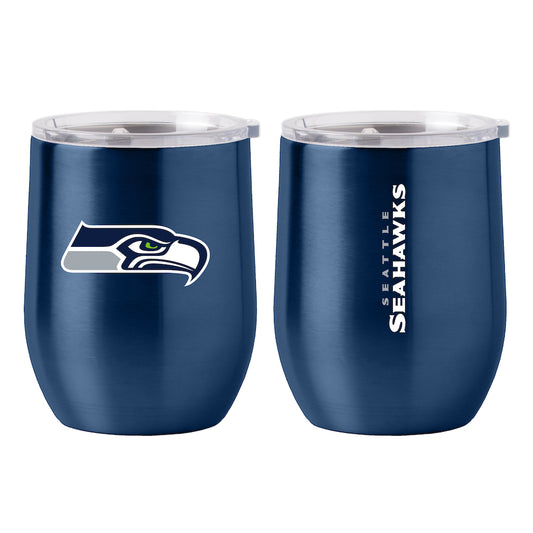 Seattle Seahawks stainless steel curved drink tumbler