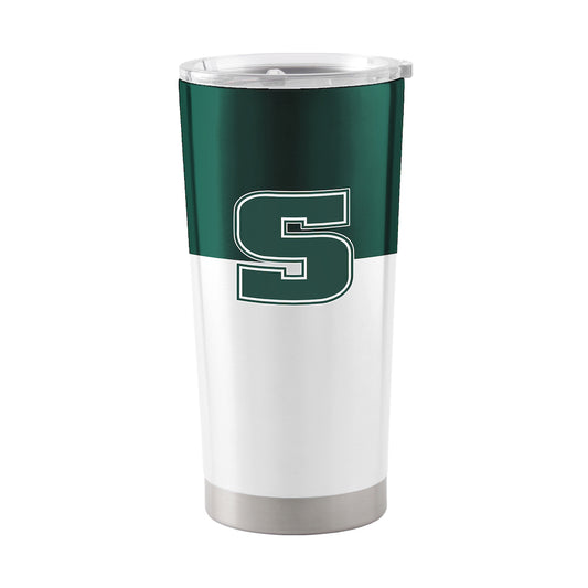 Slippery Rock Pride 20 oz color block travel tumbler