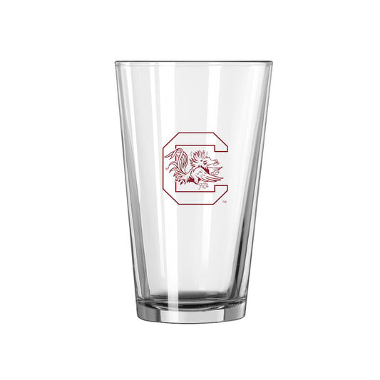 South Carolina Gamecocks pint glass