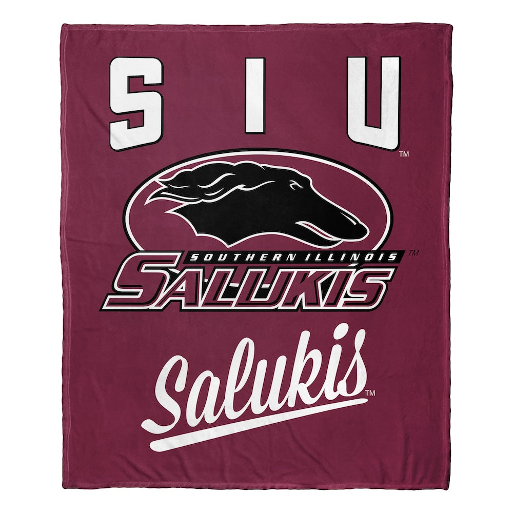 Southern Illinois Salukis official silk touch throw blanket