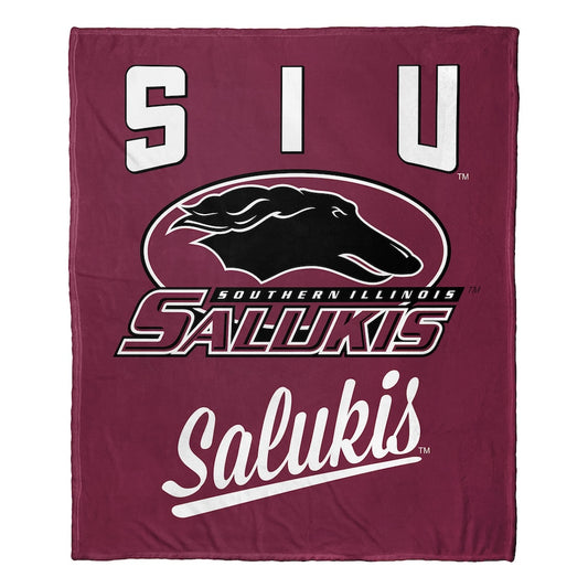 Southern Illinois Salukis official silk touch throw blanket