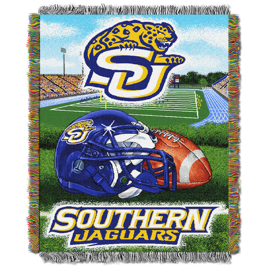 Southern Jaguars woven home field tapestry