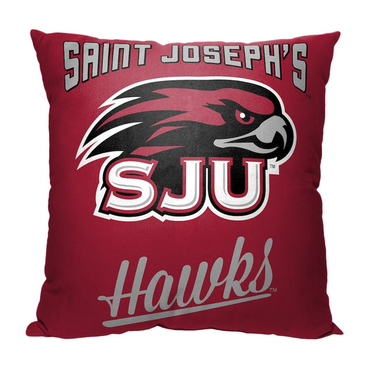 St. Josephs Hawks OFFICIAL throw pillow